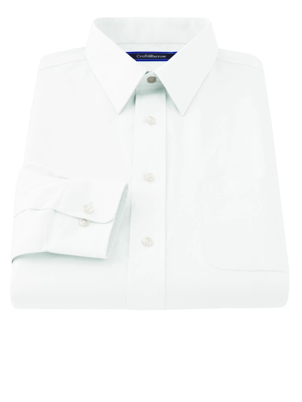 Croft & Barrow Easy Care Classic Fit White Men's Dress Shirt